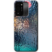 Gramaphone Tecno Spark 8c Kılıf Hd Desen Baskılı Arka Kapak + Kırılmaz Cam - Blur Cam