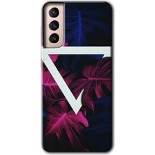 Gramaphone Galaxy S21 Kılıf Hd Desen Baskılı Arka Kapak + Kırılmaz Cam - Mekanik Yaprak