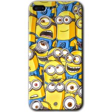 Gramaphone Apple iPhone 7 Plus Kılıf Hd Desen Baskılı Arka Kapak + Kırılmaz Cam - Minion Ordusu