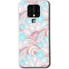 Gramaphone Tecno Camon 16 Kılıf Hd Desen Baskılı Arka Kapak + Kırılmaz Cam - Çin Mandala 1