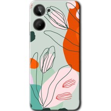 Gramaphone Realme 10 4g Uyumlu Kılıf Hd Desen Baskılı Arka Kapak - Vektör Çiçekler