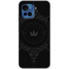 Gramaphone Casper Via F30 Plus Kılıf Hd Desen Baskılı Arka Kapak - Siyah Mandala 1