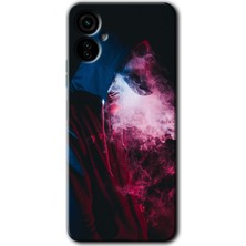 Gramaphone Tecno Camon 19 Neo Kılıf Hd Desen Baskılı Arka Kapak + Kırılmaz Cam - Smoke-Man