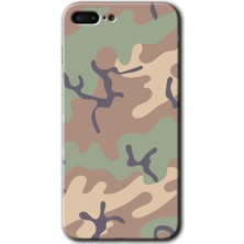 Gramaphone Apple iPhone 7 Plus Kılıf Hd Desen Baskılı Arka Kapak + Kırılmaz Cam - Kamuflaj 29