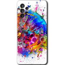 Gramaphone Galaxy A32 4g Kılıf Hd Desen Baskılı Arka Kapak + Kırılmaz Cam - 4K Clock
