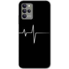 Gramaphone Omix X700 Kılıf Hd Desen Baskılı Arka Kapak + Kırılmaz Cam - Heart Rytm