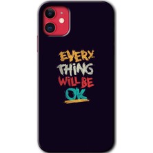 Gramaphone Apple iPhone 11 Kılıf Hd Desen Baskılı Arka Kapak + Kırılmaz Cam - Everything