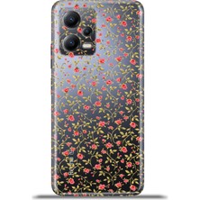 Cupcase Xiaomi Redmi Note 12 5g Kılıf Esnek Silikon Kamera Koruma 4K Desenli Özel Tasarım - Rosern