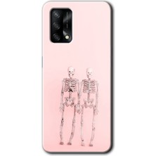Gramaphone Oppo A74 Kılıf Hd Desen Baskılı Arka Kapak + Kırılmaz Cam - Yaşayan Çift