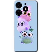 Gramaphone Tecno Spark 10 Pro Kılıf Hd Desen Baskılı Arka Kapak + Kırılmaz Cam - Puffy