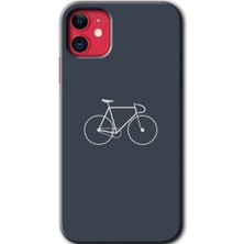 Gramaphone Apple iPhone 11 Kılıf Hd Desen Baskılı Arka Kapak + Kırılmaz Cam - Bike