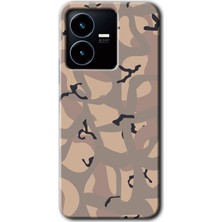 Gramaphone Vivo Y22S Kılıf Hd Desen Baskılı Arka Kapak - Kamuflaj 6