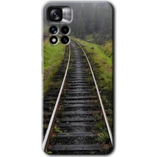 Gramaphone Redmi Note 11 Pro Plus 5g Kılıf Hd Desen Baskılı Arka Kapak + Kırılmaz Cam - Tren Yolu