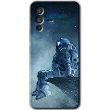 Gramaphone Vivo V23 5g Kılıf Hd Desen Baskılı Arka Kapak - Astronot Yalnızlığı