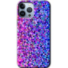 Gramaphone Apple iPhone 13 Pro Kılıf Hd Desen Baskılı Arka Kapak + Kırılmaz Cam - Pixel Mozaik