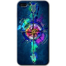 Gramaphone Apple iPhone 7 Plus Kılıf Hd Desen Baskılı Arka Kapak - Gizemli Pusula