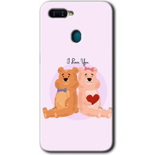 Gramaphone Oppo Ax7 Kılıf Hd Desen Baskılı Arka Kapak - Sevgili Ayıcık