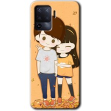 Gramaphone Oppo Reno 5 Lite Kılıf Hd Desen Baskılı Arka Kapak - Şıpsevdi Çift