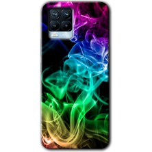 Gramaphone Realme 8 Pro Kılıf Hd Desen Baskılı Arka Kapak - Smoke Colorful