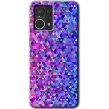 Gramaphone Oppo Reno 7 4g Kılıf Hd Desen Baskılı Arka Kapak - Pixel Mozaik