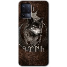 Gramaphone Oppo Reno 5 Lite Kılıf Hd Desen Baskılı Arka Kapak - Bozkurt Göktürk