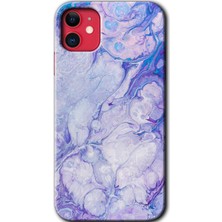 Gramaphone Apple iPhone 11 Kılıf Hd Desen Baskılı Arka Kapak - Spots Lilac