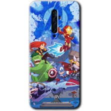 Gramaphone Oppo Reno 2z Kılıf Hd Desen Baskılı Arka Kapak - Avengers Cartoon