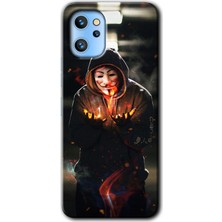 Gramaphone Reeder S19 Max Pro Kılıf Hd Desen Baskılı Arka Kapak - V For Fire