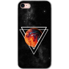 Gramaphone Apple iPhone 7 Kılıf Hd Desen Baskılı Arka Kapak - Kızıl Gezegen