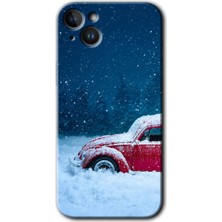 Gramaphone Apple iPhone 14 Kılıf Hd Desen Baskılı Arka Kapak - Karlı Vosvos