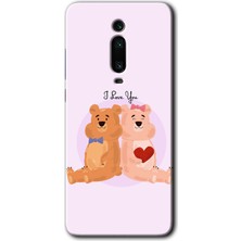 Gramaphone Xiaomi Mi 9t Kılıf Hd Desen Baskılı Arka Kapak + Kırılmaz Cam - Sevgili Ayıcık