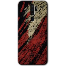 Gramaphone Oppo A9 2020 Kılıf Hd Desen Baskılı Arka Kapak + Kırılmaz Cam - Kumaş Deseni 6