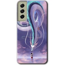 Gramaphone Galaxy S21 Fe Kılıf Hd Desen Baskılı Arka Kapak - Dragon Snake