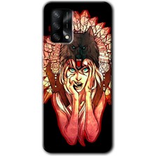 Gramaphone Oppo A74 Kılıf Hd Desen Baskılı Arka Kapak - Kurt Kız