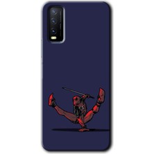 Gramaphone Vivo Y11S Kılıf Hd Desen Baskılı Arka Kapak + Kırılmaz Cam - Deadpool 3