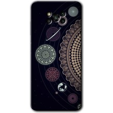 Gramaphone Poco X3 Pro Kılıf Hd Desen Baskılı Arka Kapak + Kırılmaz Cam - Gezegen Döngüsü