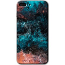 Gramaphone Apple iPhone 7 Plus Kılıf Hd Desen Baskılı Arka Kapak - Liquid Colorfull