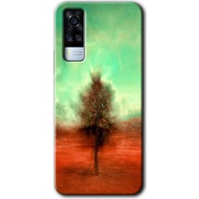 Gramaphone Vivo Y53S Kılıf Hd Desen Baskılı Arka Kapak - Outlines Paint