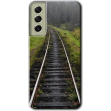 Gramaphone Galaxy S21 Fe Kılıf Hd Desen Baskılı Arka Kapak - Tren Yolu