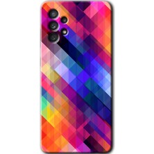 Gramaphone Galaxy A13 Kılıf Hd Desen Baskılı Arka Kapak - Multi Oblique