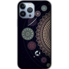 Gramaphone Apple iPhone 13 Pro Max Kılıf Hd Desen Baskılı Arka Kapak - Gezegen Döngüsü