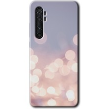 Gramaphone Xiaomi Mi Note 10 Lite Kılıf Hd Desen Baskılı Arka Kapak + Kırılmaz Cam - Blur Lights