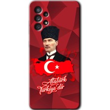 Gramaphone Galaxy A53 Kılıf Hd Desen Baskılı Arka Kapak + Kırılmaz Cam - Atatürkiye