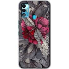 Gramaphone Tecno Spark 7t Kılıf Hd Desen Baskılı Arka Kapak - Kelebek Ömrü