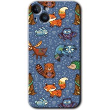 Gramaphone Apple iPhone 14 Plus Kılıf Hd Desen Baskılı Arka Kapak - Animals Funny