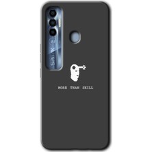 Gramaphone Tecno Spark 7 Pro Kılıf Hd Desen Baskılı Arka Kapak - Headshot