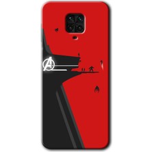 Gramaphone Redmi Note 9 Pro Kılıf Hd Desen Baskılı Arka Kapak + Kırılmaz Cam - Avengers Tower