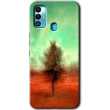 Gramaphone Tecno Spark 7t Kılıf Hd Desen Baskılı Arka Kapak - Outlines Paint