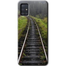 Gramaphone Galaxy A51 Kılıf Hd Desen Baskılı Arka Kapak - Tren Yolu