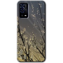 Gramaphone Oppo A55 Kılıf Hd Desen Baskılı Arka Kapak + Kırılmaz Cam - Branches Flowers